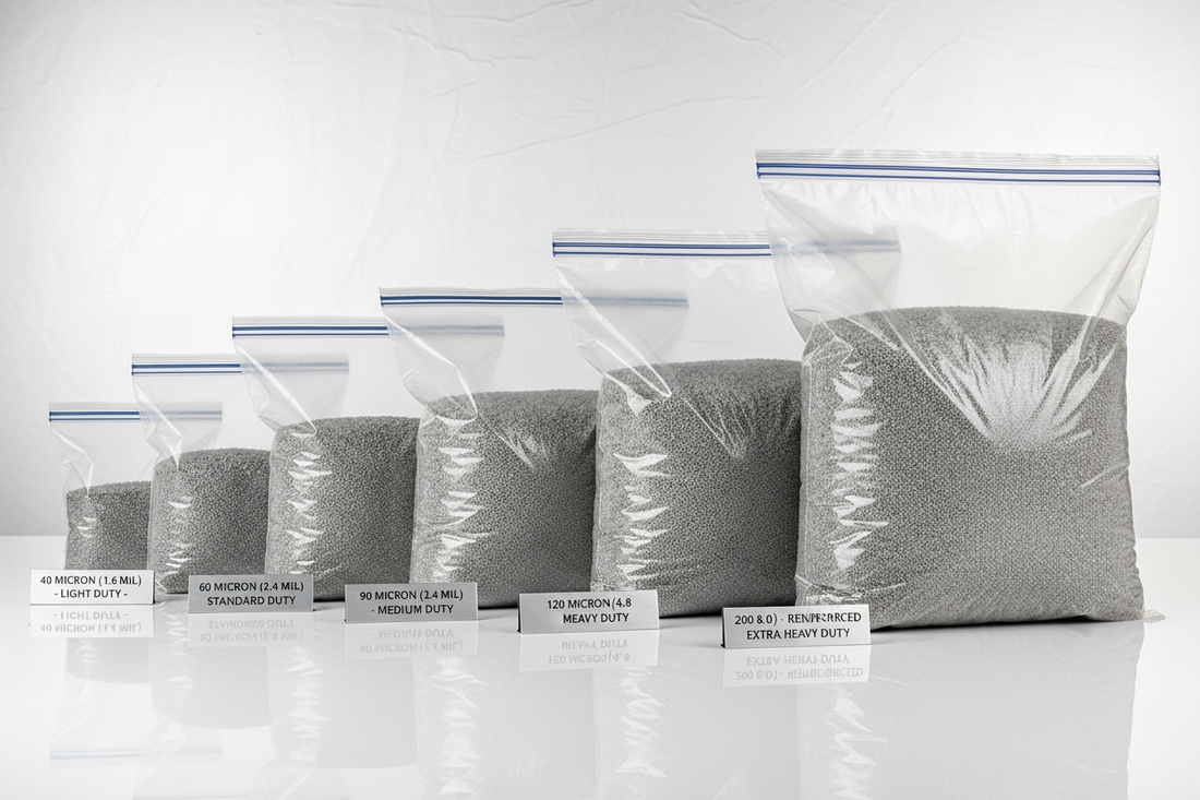 Industrial Zip Bag Thickness Guide