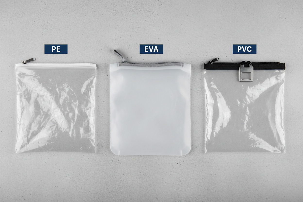PE, EVA or PVC? Choosing the Right Zipper Bag Material