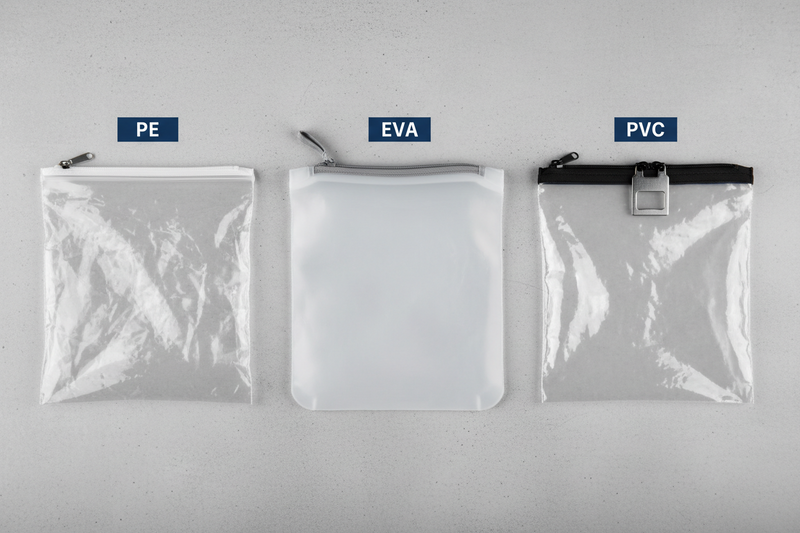 PE, EVA or PVC? Choosing the Right Zipper Bag Material