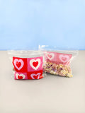CMYK vollfarbiger Herzmuster-bedruckter LDPE PE ZipLock-Beutel