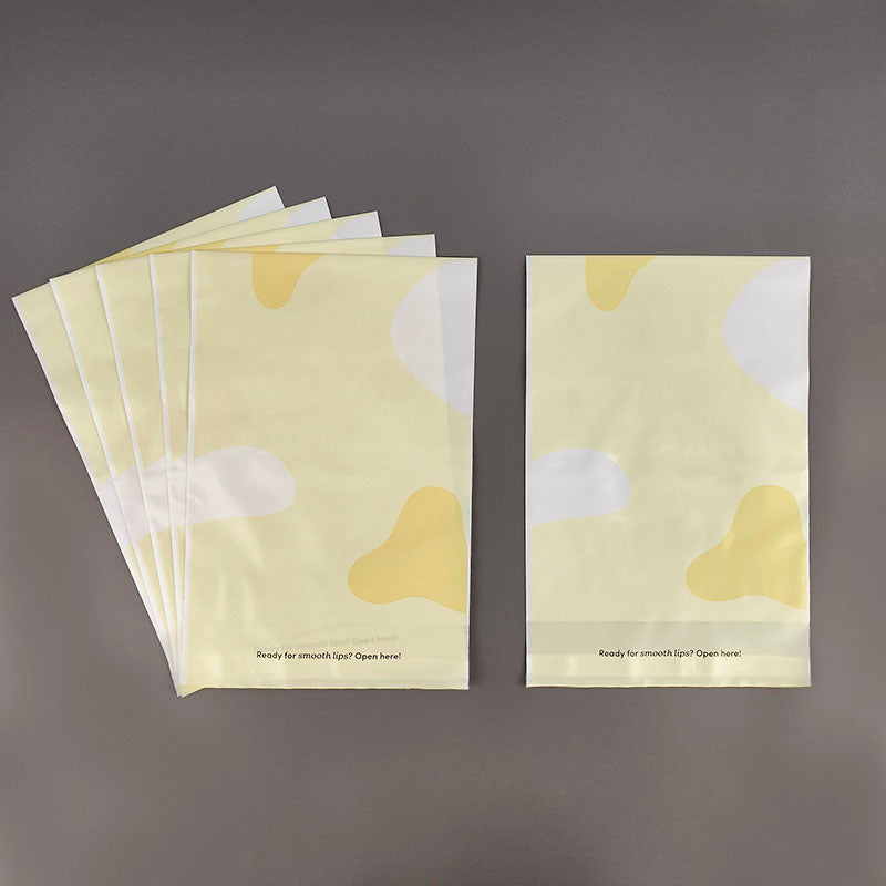 Custom Cartoon Pattern Printed Yellow LDPE Self-Adhesive Bag