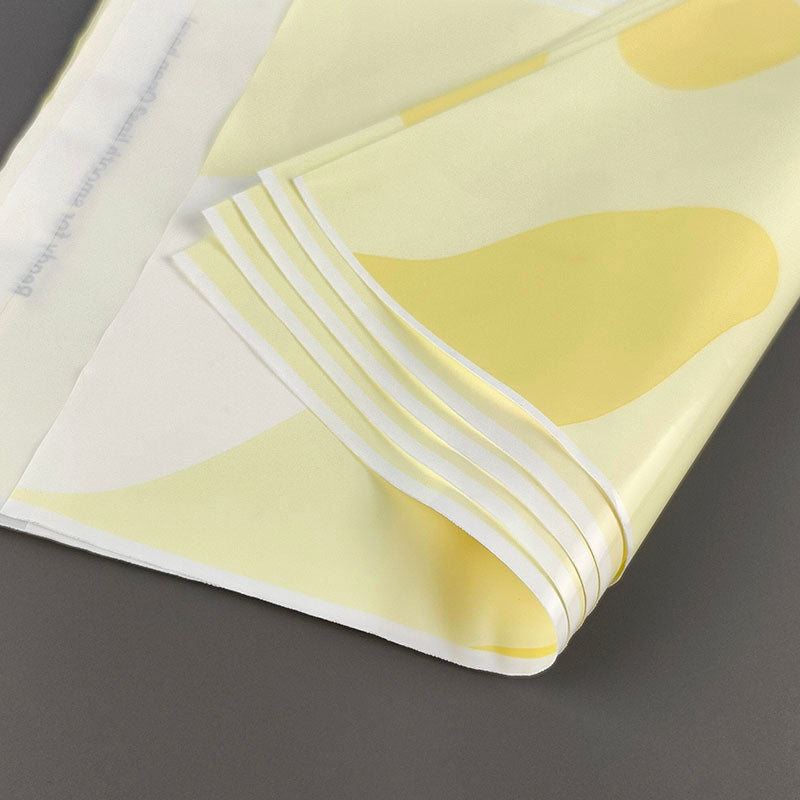 Custom Cartoon Pattern Printed Yellow LDPE Self-Adhesive Bag