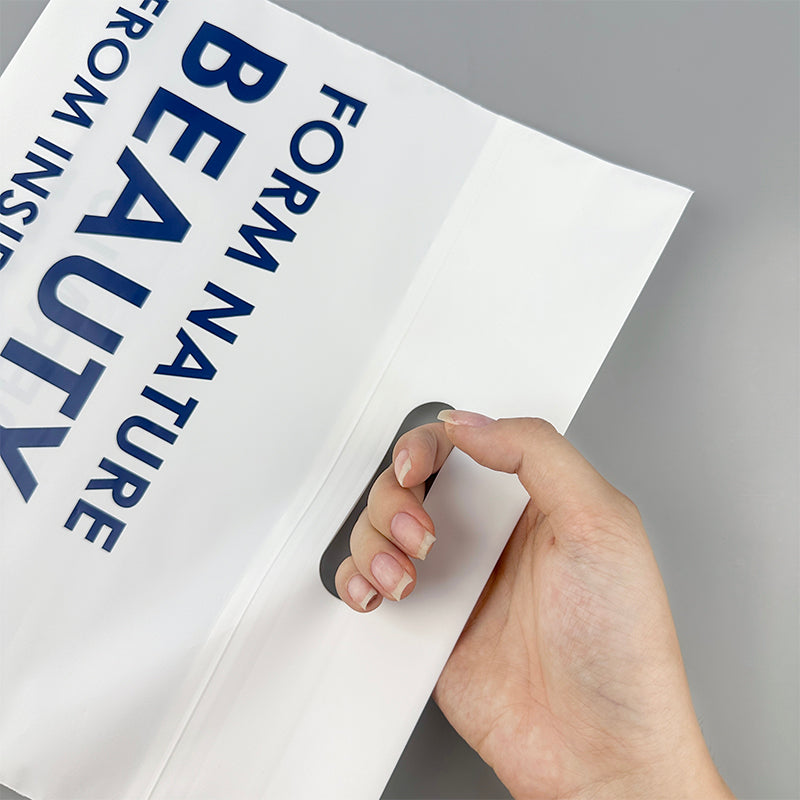 Classic White LDPE Die-cut Handle Bag