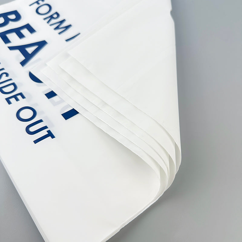 Classic White LDPE Die-cut Handle Bag