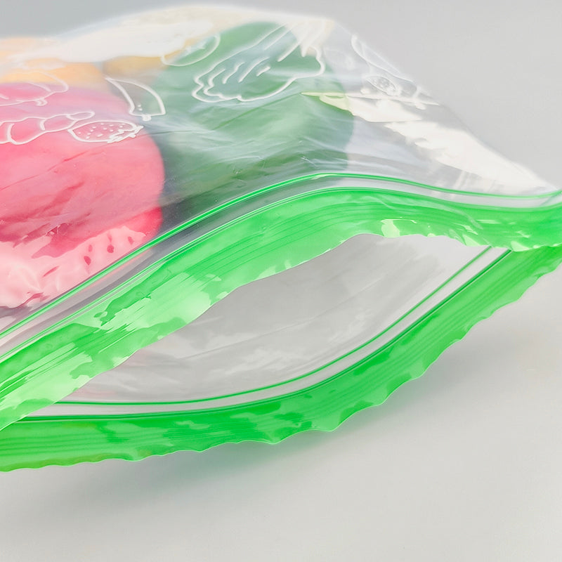 Food Grade LDPE 3-Color Printed Zip Lock Fresh-Keeping Bag