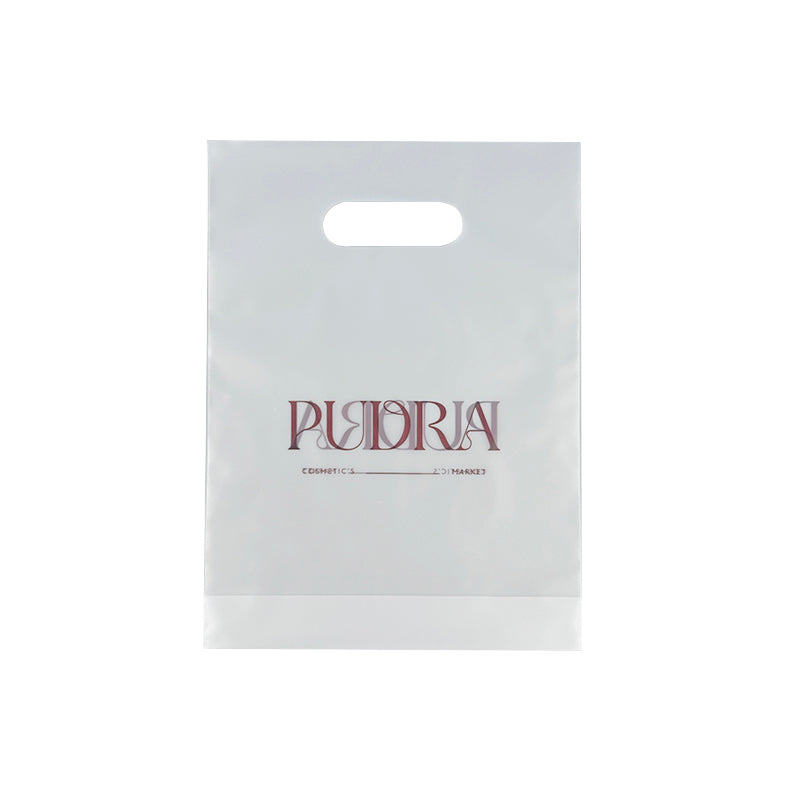 Frosted LDPE PE Flat Open Top Bag