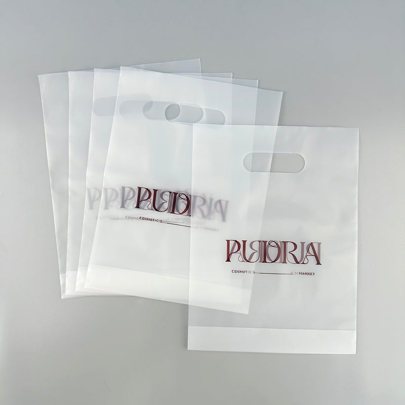 Frosted LDPE PE Flat Open Top Bag