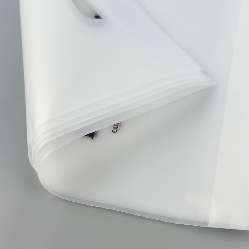 Frosted LDPE PE Flat Open Top Bag