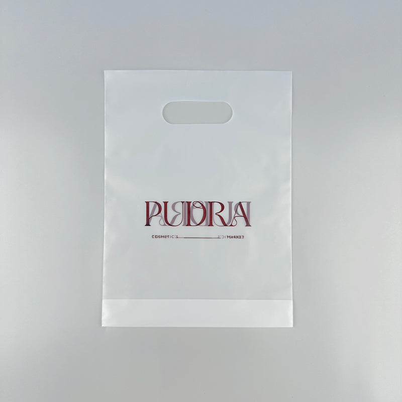 Frosted LDPE PE Flat Open Top Bag