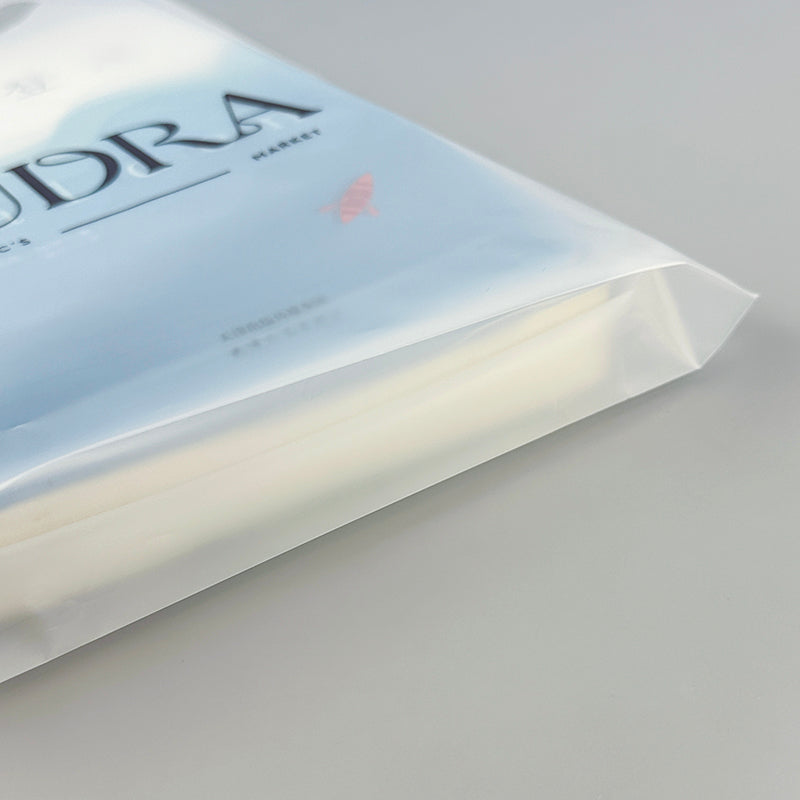 Frosted LDPE PE Flat Open Top Bag