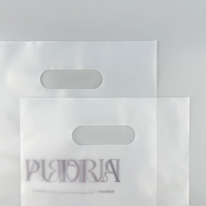 Frosted LDPE PE Flat Open Top Bag