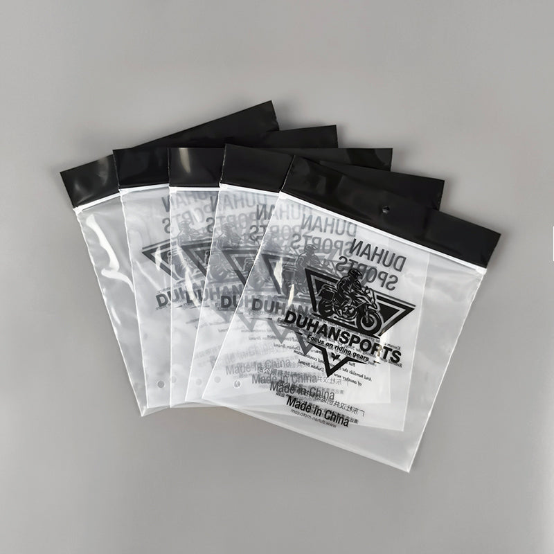 Gravure Printed Black Pattern LDPE PE ZipLock Bag
