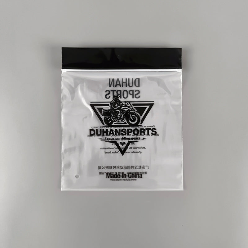 Gravure Printed Black Pattern LDPE PE ZipLock Bag