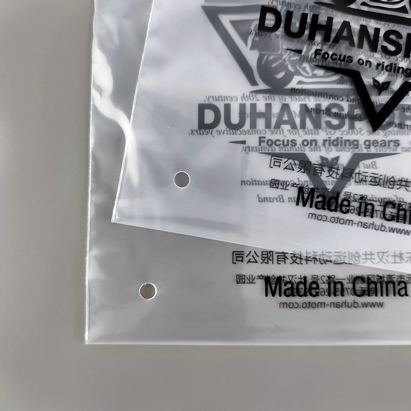 Gravure Printed Black Pattern LDPE PE ZipLock Bag