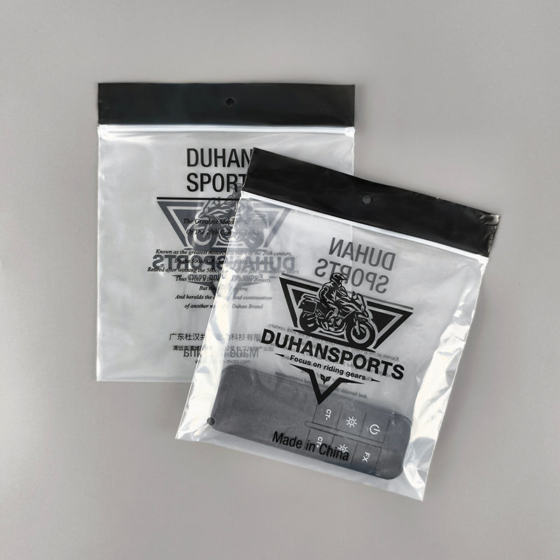 Gravure Printed Black Pattern LDPE PE ZipLock Bag