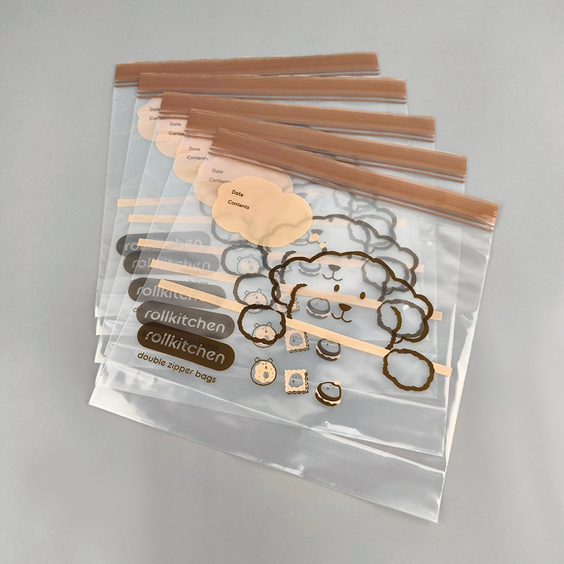 Tiefdruck-transparente Cartoon LDPE PE ZipLock-Beutel