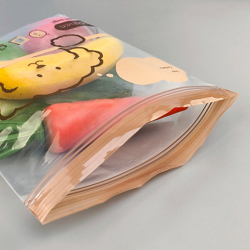 Tiefdruck-transparente Cartoon LDPE PE ZipLock-Beutel