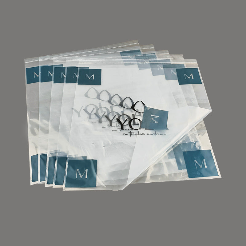 Premium Custom Printed Transparent LDPE Self-Adhesive Apparel Bag