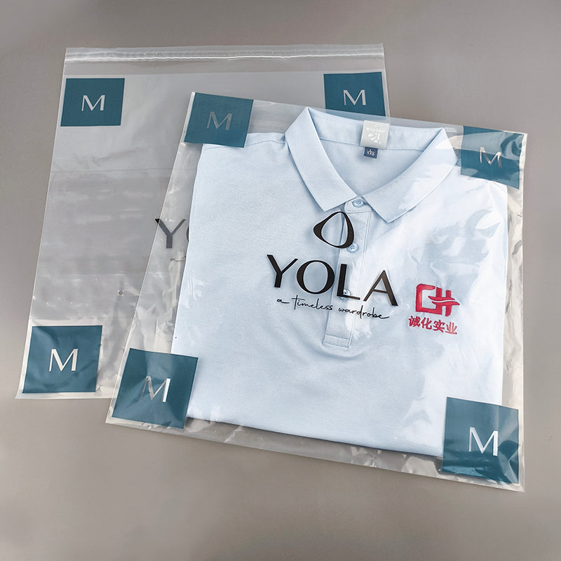 Premium Custom Printed Transparent LDPE Self-Adhesive Apparel Bag