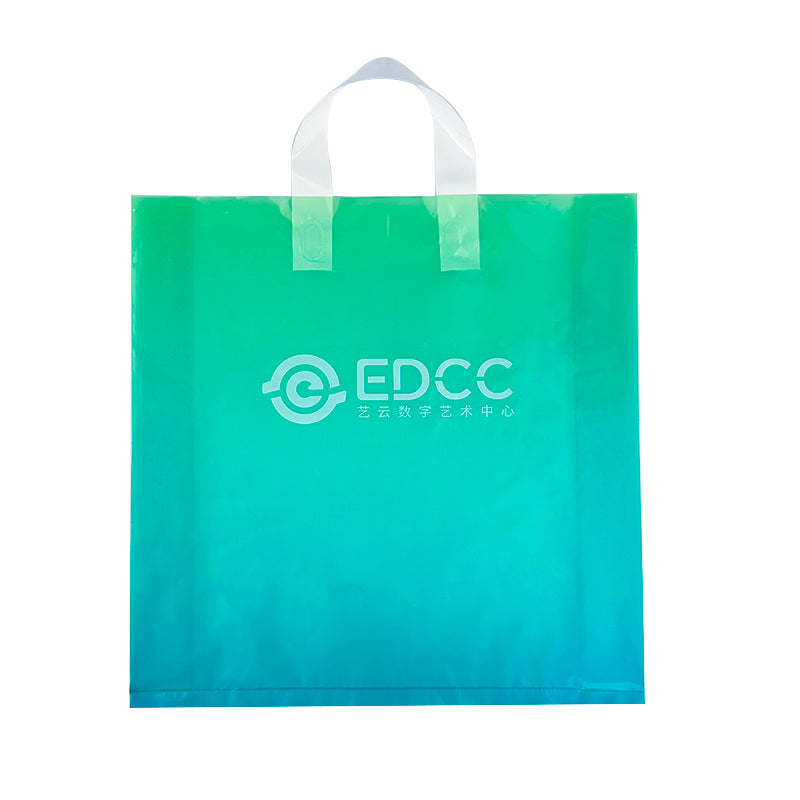 Premium Gradient Green Printed Handle Bag