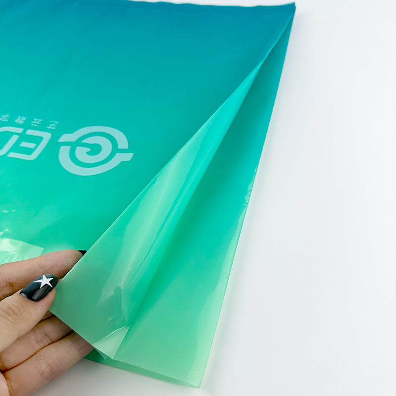 Premium Gradient Green Printed Handle Bag