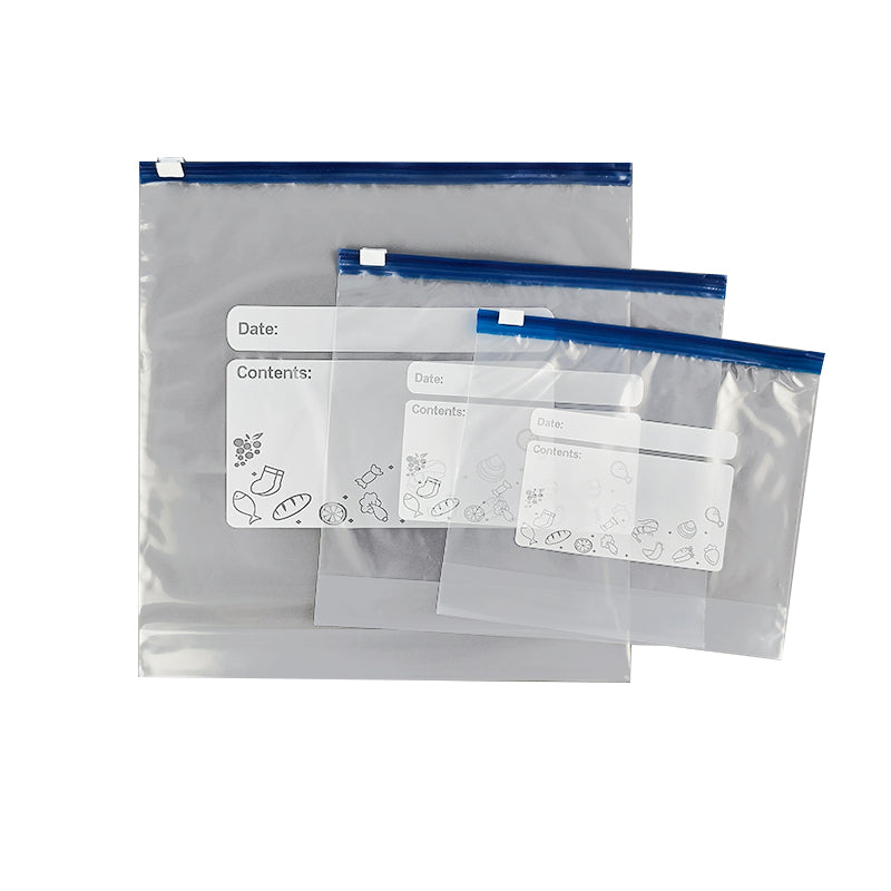 Premium, individuell bedruckte, transparente LDPE-Kleidersäcke mit Selbstverschluss
