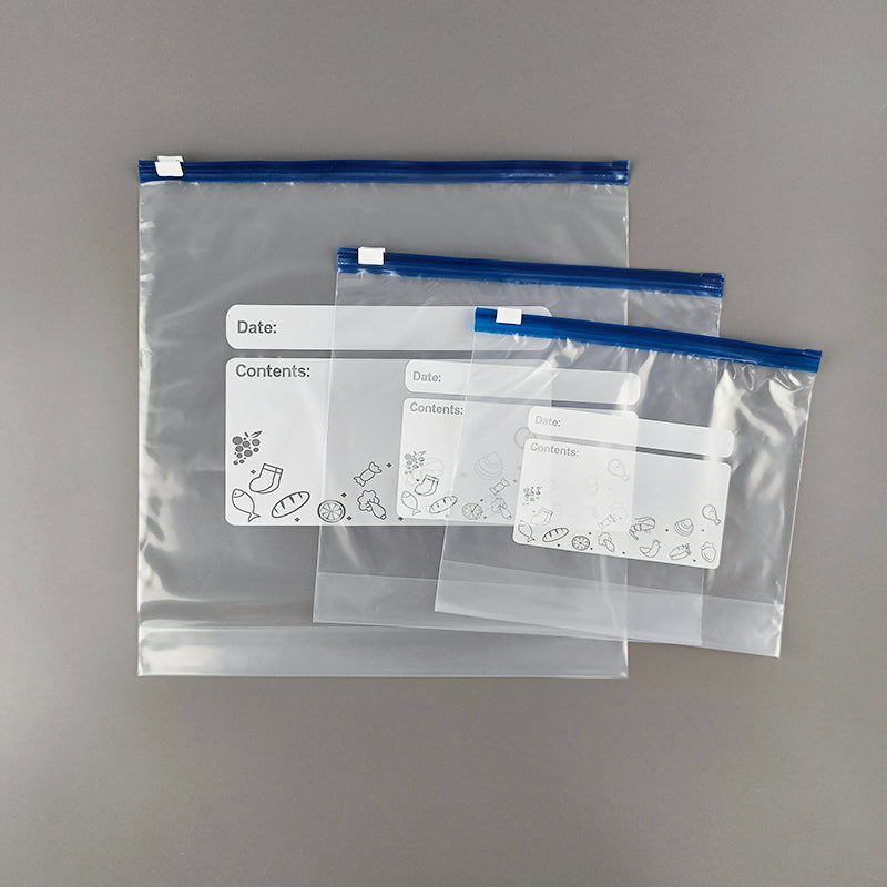 Premium, individuell bedruckte, transparente LDPE-Kleidersäcke mit Selbstverschluss
