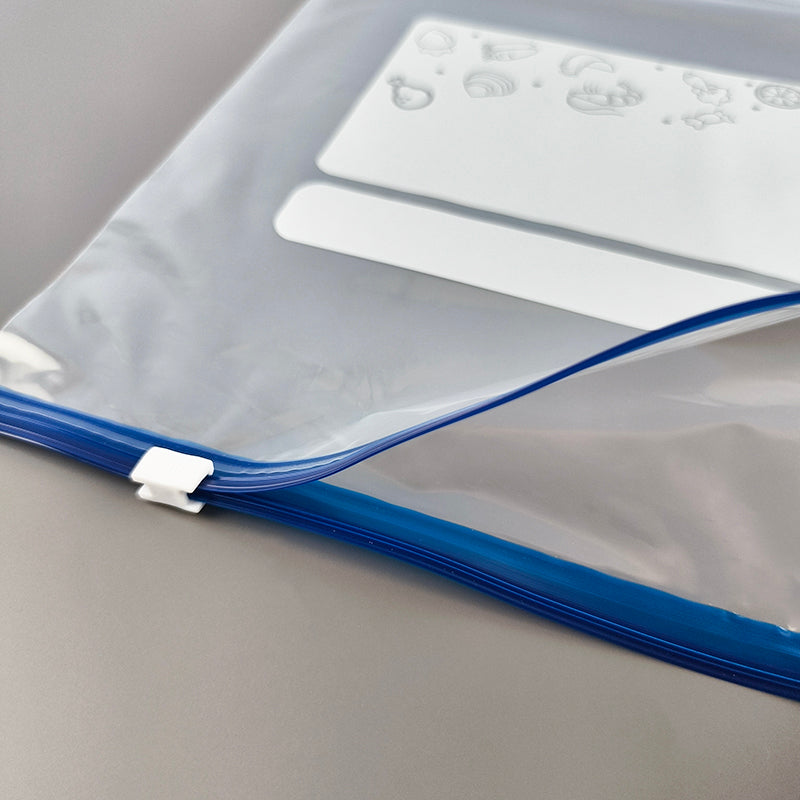 Premium, individuell bedruckte, transparente LDPE-Kleidersäcke mit Selbstverschluss