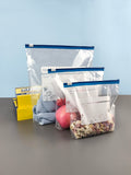 Premium, individuell bedruckte, transparente LDPE-Kleidersäcke mit Selbstverschluss