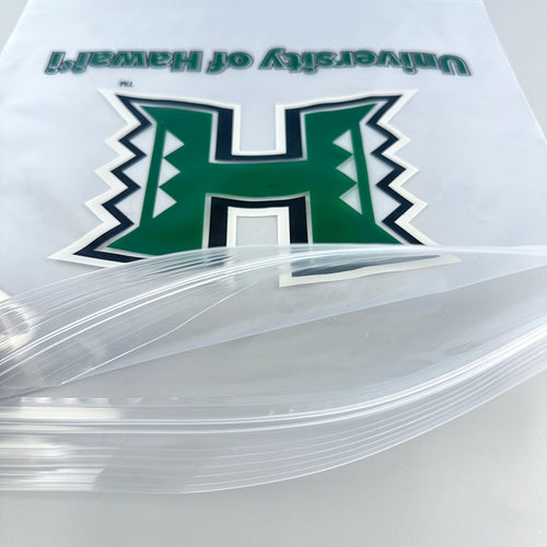 Transparent Green Pattern Printed Ziplock Bag