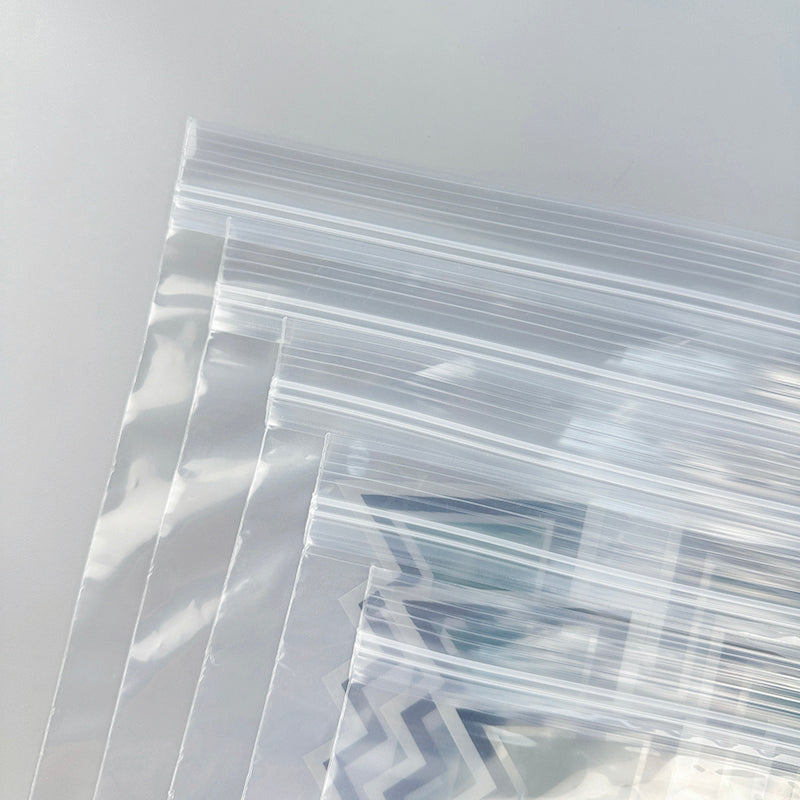 Transparent Green Pattern Printed Ziplock Bag