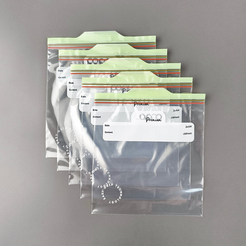 Transparent LDPE PE Double Grip Seal Zip Lock Bag with Color Box Retail