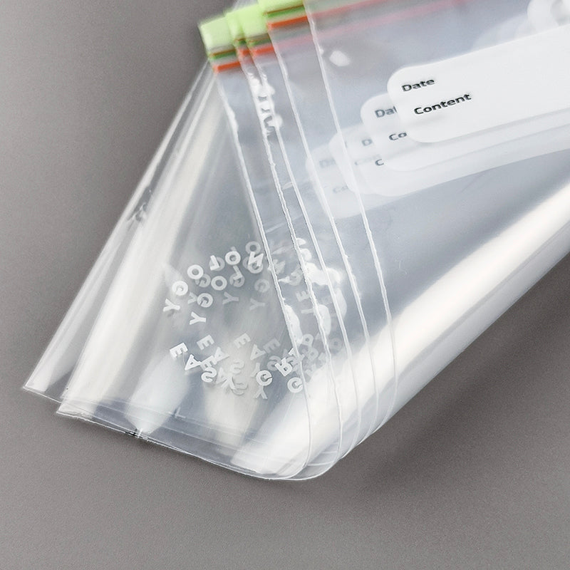 Transparent LDPE PE Double Grip Seal Zip Lock Bag with Color Box Retail