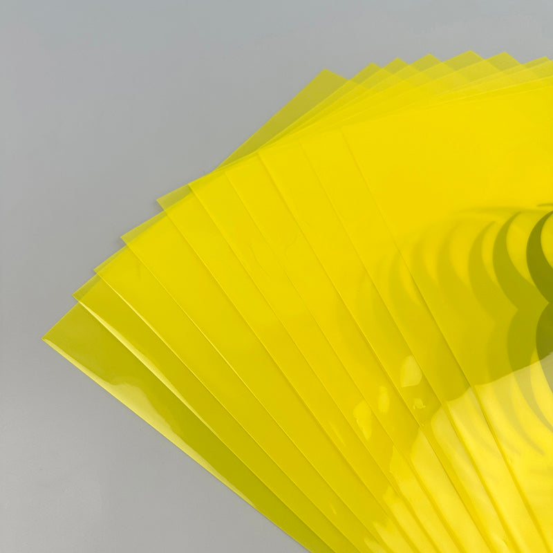 Yellow biohazard  medical waste flat bag